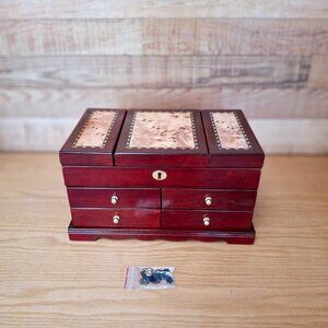 Wood Inlaid Jewelery Box